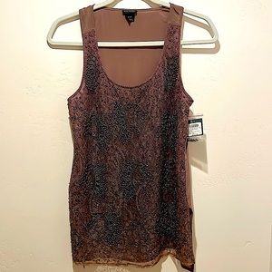 Club Monaco beaded silk top